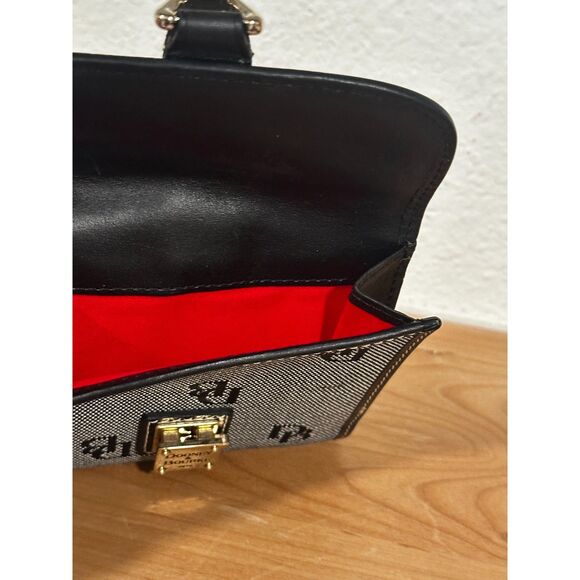 Dooney & Bourke 1975 Collection Canvas Logo Small Compact Wallet EUC - Picture 5 of 7